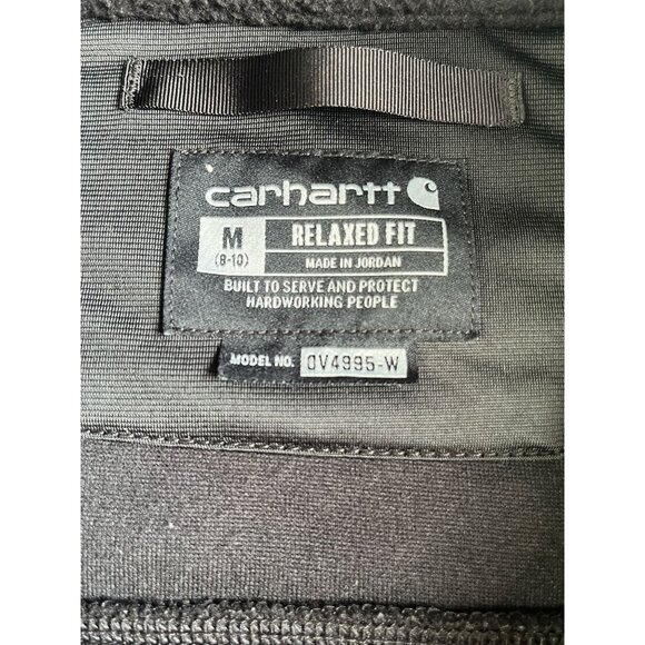 Carhartt Snap Front Sherpa Fleece Vest Womens Medium 8-10 Relaxed Fit 0V4995-W - Picture 4 of 8
